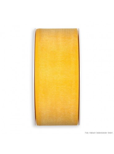 Ilupael Organza, kollane, laius 10-25-40mm/ pikkus 50m/rullis (yellow-912)